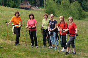 Freizeitsportlerinnen waren auf Walking-Trip