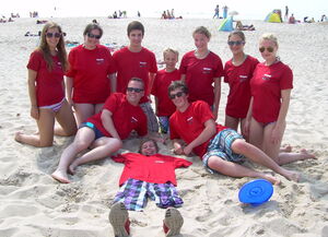 Auch 2012 waren die Trampoliner bereits auf Sylt - das Bild wird man aber dieses Jahr bestimmt nicht nachstellen, dafür wird es wohl zu kalt sein!