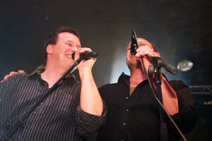 Fred Kraus und Ralf Baitinger bei der Oldie-Night 2013