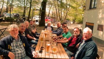 Ein Abstecher in den Biergarten nach einer Radtour