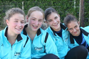 2012 starteten Celine, Liese, Nina und Melissa bei den Deutschen Mannschaftsmeisterschaften. Die drei erstgenannten sind nun beim TVB II in der Landesliga gefordert.