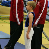 Volls konzentriert: Lars vor seiner Kürübung