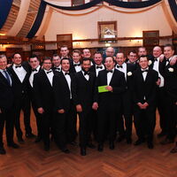 Die Männer 3 bei der Ehrung beim Sportlerball 2016