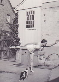 Man beachte die Katze...