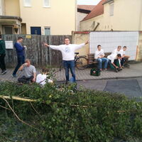 8 Uhr Samstagmorgen - erst mal ein Kaffee oder ein Konterbier