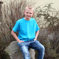 Shirt azurblau - Beispiel ohne Logo