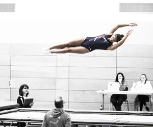 Auch ohne Training stark: Nina Döring