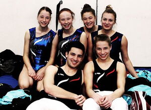 Erfolgreich gestartet: Felicia Engel, Lea Müller, Celine Voos, Laura Dilling, Tim Döring und Louis Behre