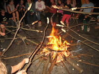 Lagerfeuer im Wildpark