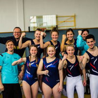 v.l. oben: Mirko Bott, Laura Dilling, Celine Voos, Nina Döring, Steffi Bott. Unten v.l.: Christian Bausch, Felicia Engel, Elisabeth Laumann, Louis Behre, Tim Döring