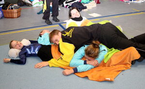 Chillen in der Wettkampfpause