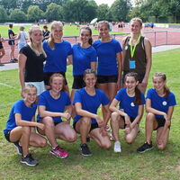 Die Büttelborner TGW-Mannschaft beim Turnfest in Bensheim/ Heppenheim