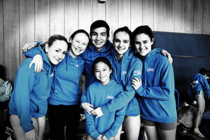 v.l. Elisabeth, Lea, Marcel, Lynn, Larissa - vorne ist Junice