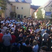 Viele Zuhörer beim Kerwespruch