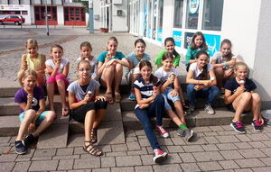 Das verdiente Eis nach dem Wettkampf