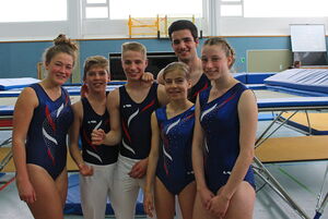 Zufrieden: Die Büttelborner Oberliga-Mannschaft wurde fünfter